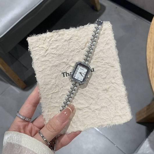 Reloj Pulsera de Perlas para Mujer - Elegancia Atemporal - Image 4