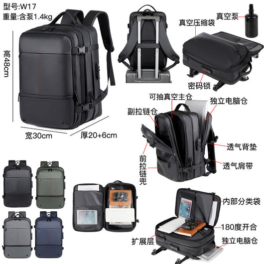 Mochila Ejecutiva de Compresión Inteligente Premium - Image 4