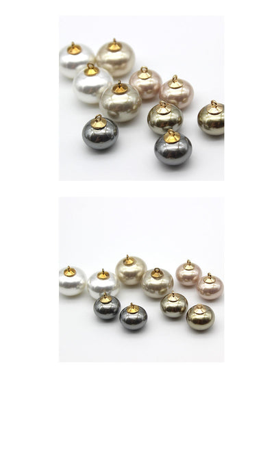 Botón Decorativo Dorado con Perla - Image 16