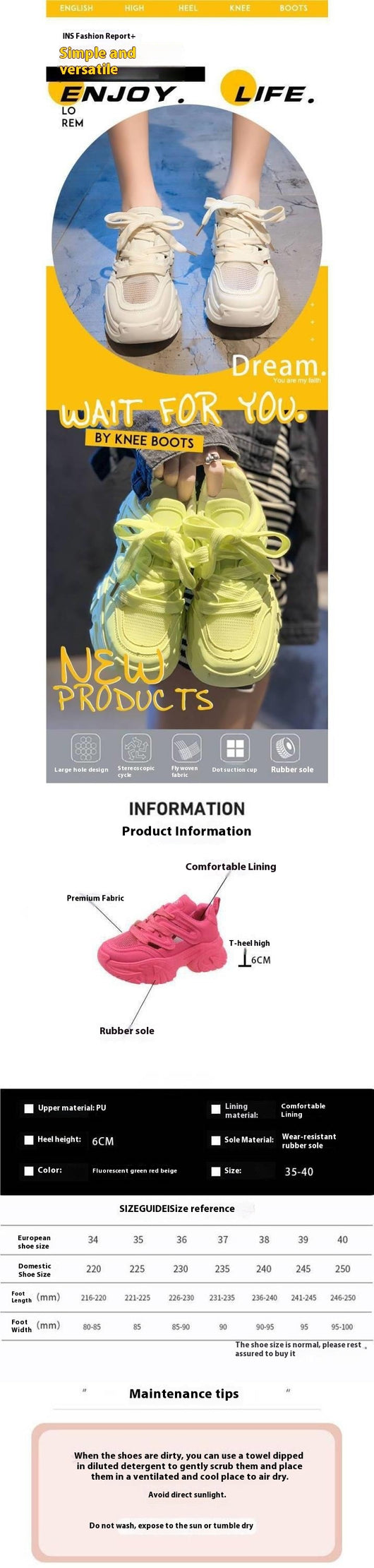 Zapatillas Deportivas Casuales con Plataforma Elevadora para Mujer - Image 9