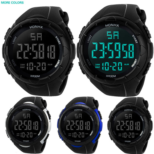 Reloj Deportivo Digital Negro Pantalla Grande con Tecnología Electrónica - Image 17