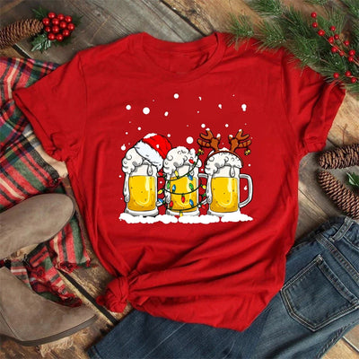 Playera de Pareja Navideña con Copas de Vino para Él y Ella - Image 28
