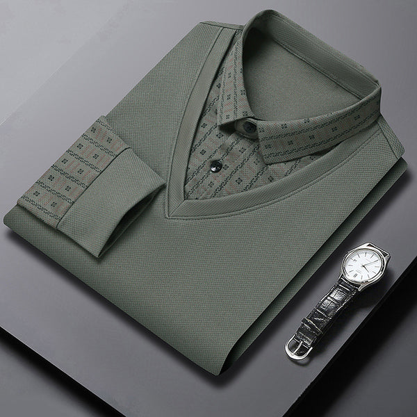 Suéter Falsa Doble Capa para Hombre - Prenda Base Versátil - Image 6