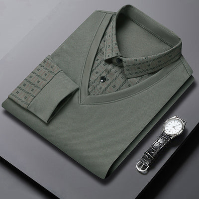 Suéter Falsa Doble Capa para Hombre - Prenda Base Versátil - Image 6