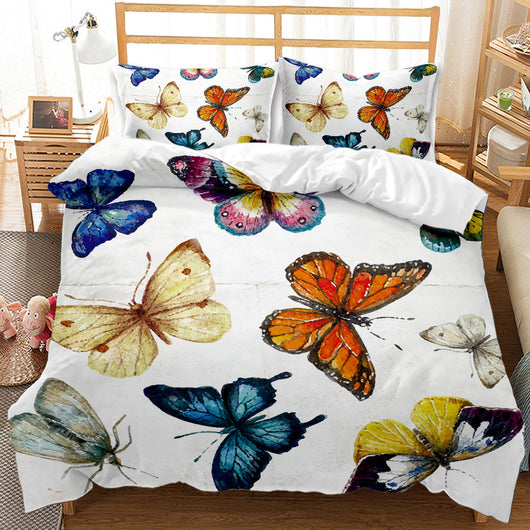Juego de Edredón Tres Piezas Colección Mariposas - Image 14