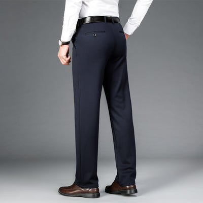 Pantalones Casuales Ejecutivos Stretch Corte Recto para Hombre - Image 4