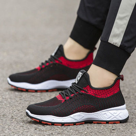 Zapatillas Deportivas Casual Coreanas Transpirables Tejido Volador - Image 12
