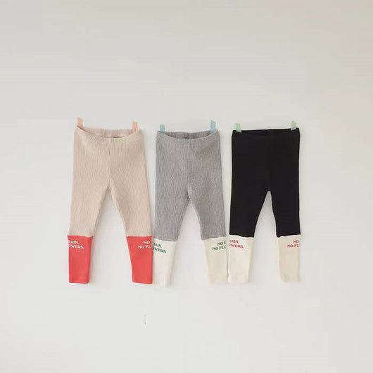 Leggings Infantiles con Letras Bordadas para Niños - Image 5
