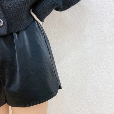Shorts de Cuero Talle Alto y Ajustado - Image 21