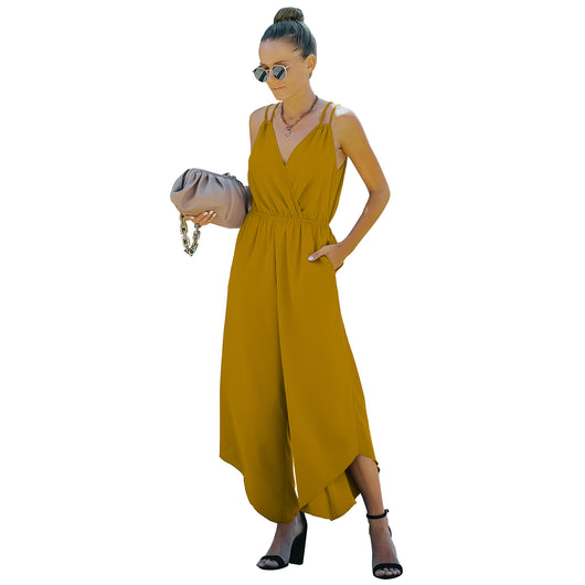 Jumpsuit Deportivo de Color Liso Estilo Europeo y Americano - Image 4