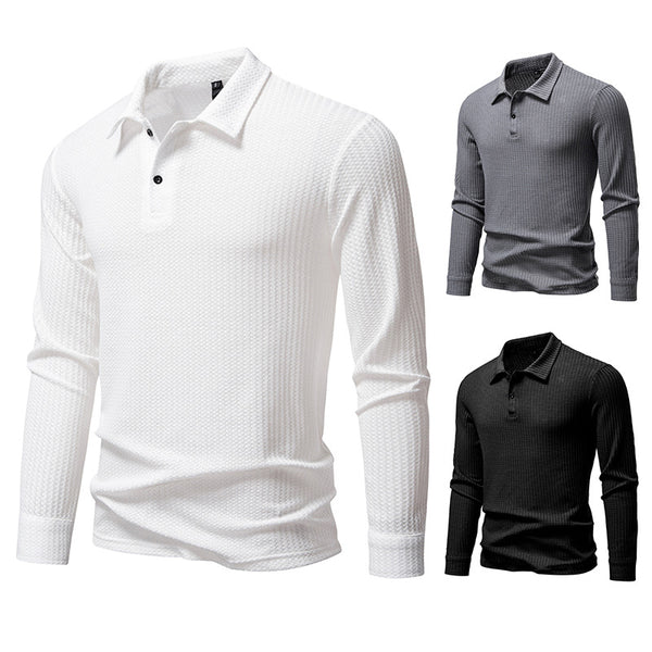 Camisa Manga Larga Cuadros Walf para Hombre con Solapa Clásica