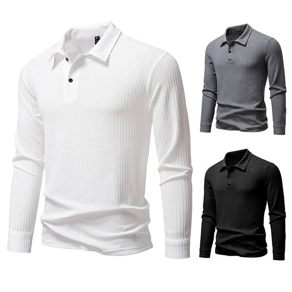 Camisa Manga Larga Cuadros Walf para Hombre con Solapa Clásica