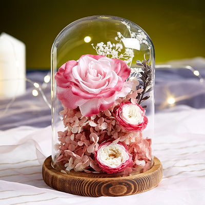Rosa Gigante Eterna en Cúpula de Cristal - Regalo Romántico para San Valentín - Image 3