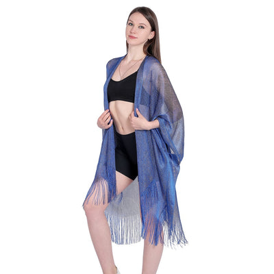 Blusa Playera con Cintas Doradas y Plateadas - Protección Solar Elegante - Image 29