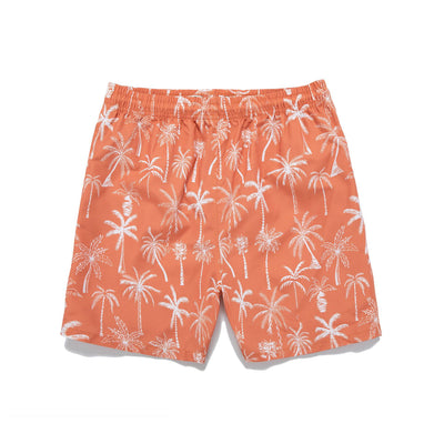 Pantalones Cortos Hombre Estampado Coco - Bermudas Sueltas Cordón Playa Vacaciones