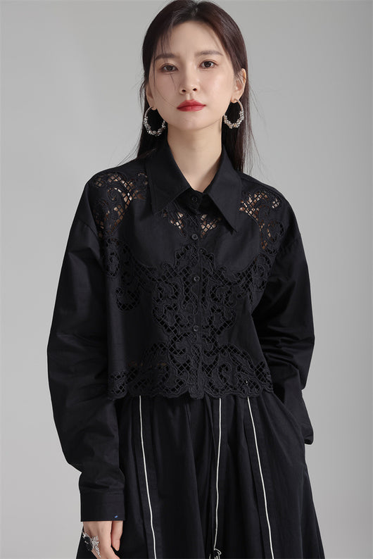 Blusa Calada de Crochet para Mujer - Colección Otoño - Image 11