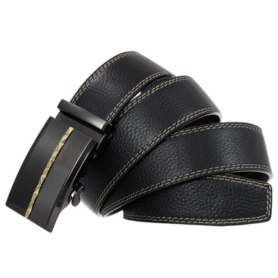 Cinturón de Cuero para Hombre con Hebilla Automática - Image 18