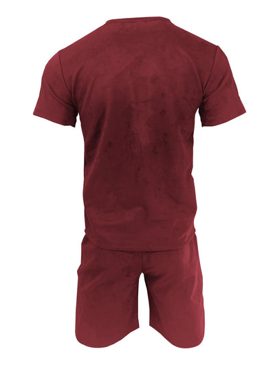 Traje Deportivo Casual de Ante con Manga Corta - Image 16