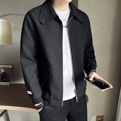 Chaqueta Casual para Hombre en Tono Café - Perfecta para Primavera y Otoño - Image 10