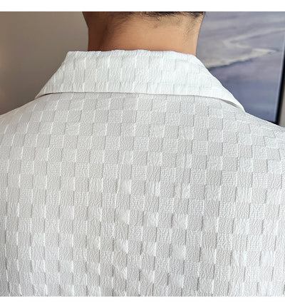 Camisa Casual de Manga Larga con Cuello Cubano - Image 18