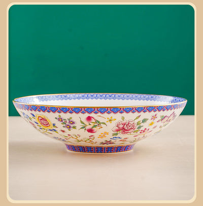 Plato de Cerámica Bambú 8 Pulgadas con Esmalte Tradicional Chino - Image 22