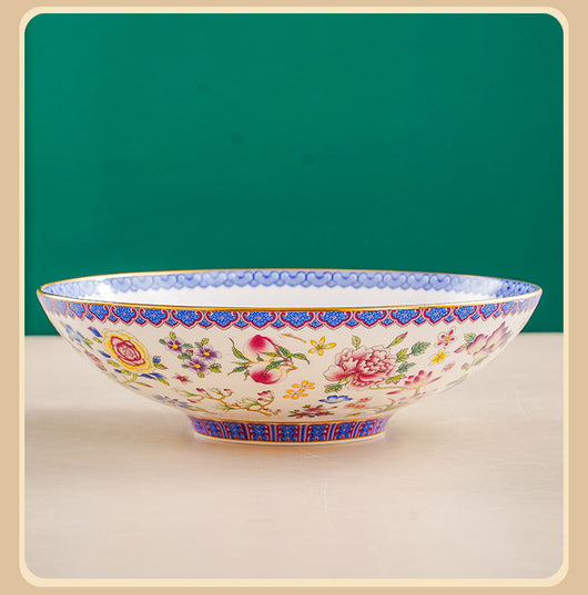 Plato de Cerámica Bambú 8 Pulgadas con Esmalte Tradicional Chino - Image 22