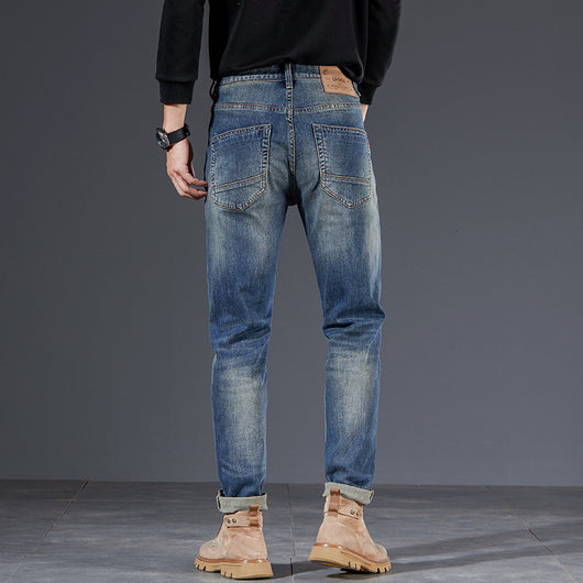 Pantalones Pencil Vintage Lavados para Hombre - Estilo Retro Trendy - Image 9