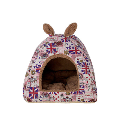 Casa Refugio Térmico para Mascotas con Diseño Yurta y Cojín Absorbente - Image 9