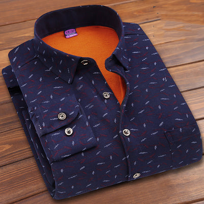 Suéter Tejido Grueso con Forro de Terciopelo para Hombre - Manga Larga Calidez Premium - Image 5