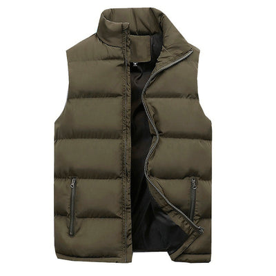 Chaleco Acolchado de Algodón para Hombre - Abrigo Casual sin Mangas - Image 5