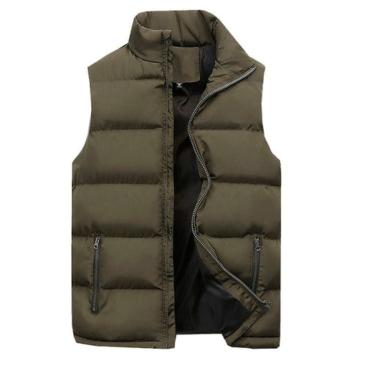Chaleco Acolchado de Algodón para Hombre - Abrigo Casual sin Mangas - Image 5