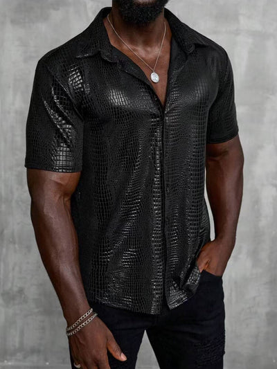 Camisa Casual Retro para Hombre con Cuello Solapa - Image 14