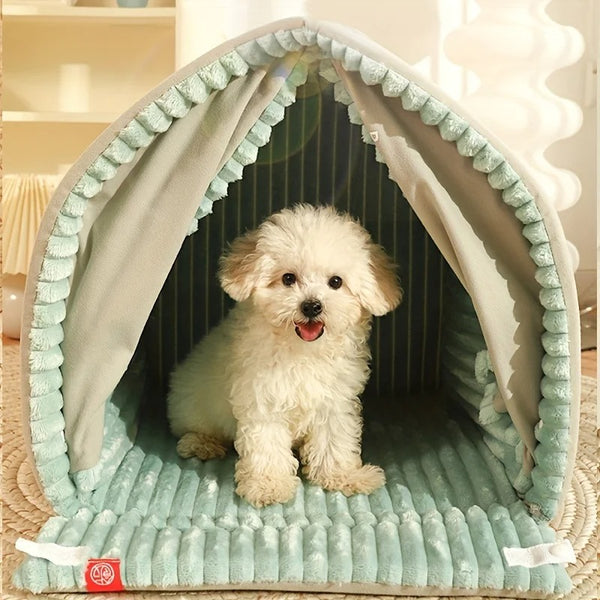 Casa Térmica Cerrada para Perros Pequeños - Protección Invernal