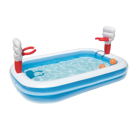 Piscina Inflable Familiar para Básquetbol con Profundidad Aumentada