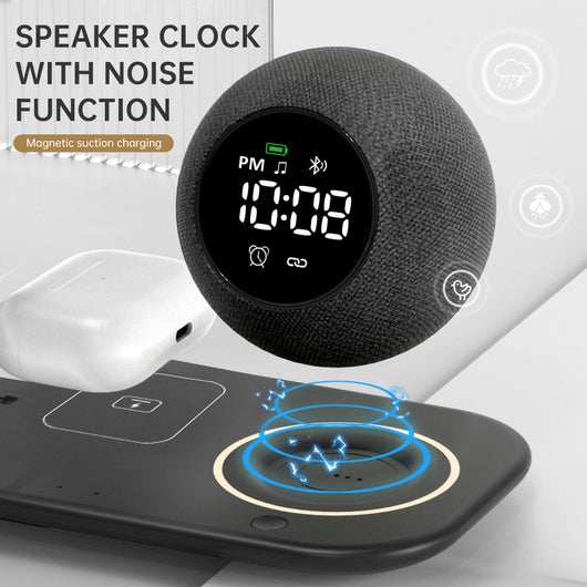 Reloj Despertador Multifuncional con Luz Ambiente, Ruido Blanco y Parlante Bluetooth - Image 3