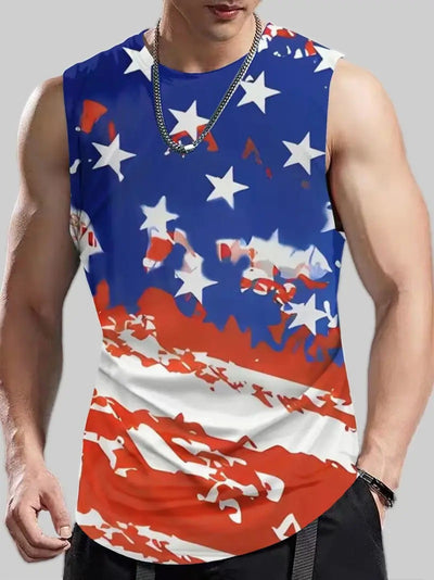 Chaleco sin Mangas Hombre Talla Grande Estampado 3D Retro - Image 15