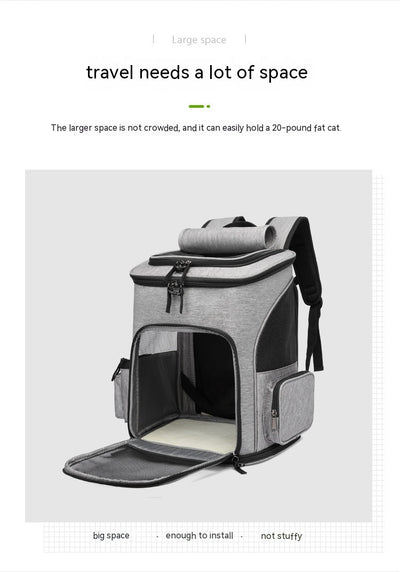 Mochila Transportadora Extensible para Mascotas - Gran Capacidad - Image 11