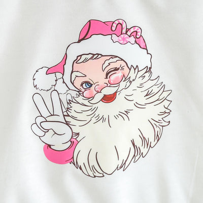 Conjunto de Sudadera Navideña con Papá Noel Estampado - Image 7