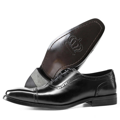 Zapatos Oxford de Cuero Estilo Británico para Hombre - Image 9