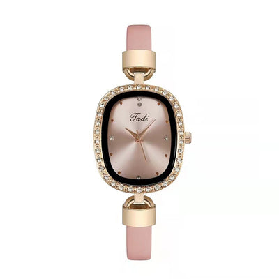 Reloj de Pulsera para Mujer con Brazalete de Diamantes - Conjunto de 2 Piezas - Image 7