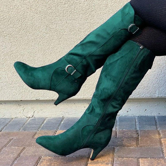 Botas de Cuero Tacón Stiletto Caña Alta - Otoño Invierno - Image 3