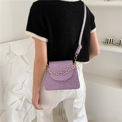 Bolso de Hombro para Mujer con Textura de Cadena Elegante - Image 3