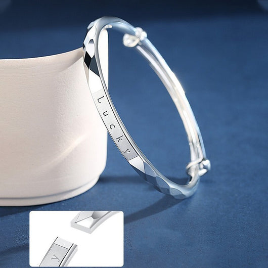 Pulsera de Plata Esterlina 999 para Mujer - Brazalete de Suerte - Image 14