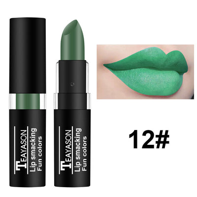 Labial Oscuro Nude Blanco Vampiro - Maquillaje Halloween Retro Creativo - Image 16