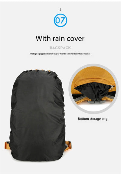 Mochila de Senderismo AZELA 30L Naranja - Resistente para Trekking y Montañismo - Image 24