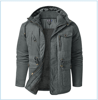 Abrigo de Algodón Acolchado Talla Grande para Hombre - Image 25