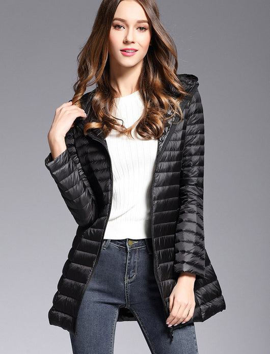 Chaqueta Acolchada Ligera de Plumón para Mujer - Image 17