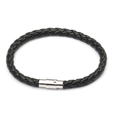 Pulsera de Cuero Trenzado con Magnético para Hombre - Image 3