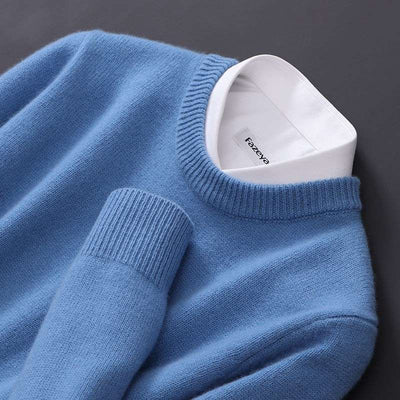 Suéter Ajustado de Cuello Redondo para Hombre - Base Térmica Tejida - Image 5