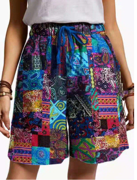 Shorts Casuales Sueltos con Estampado para Mujer - Image 5